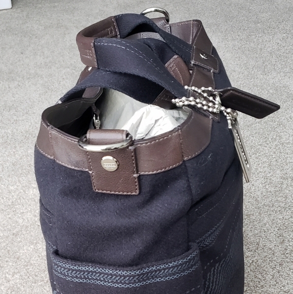 Coach Leather and Fabric Utility Tote - Picture 3 of 3